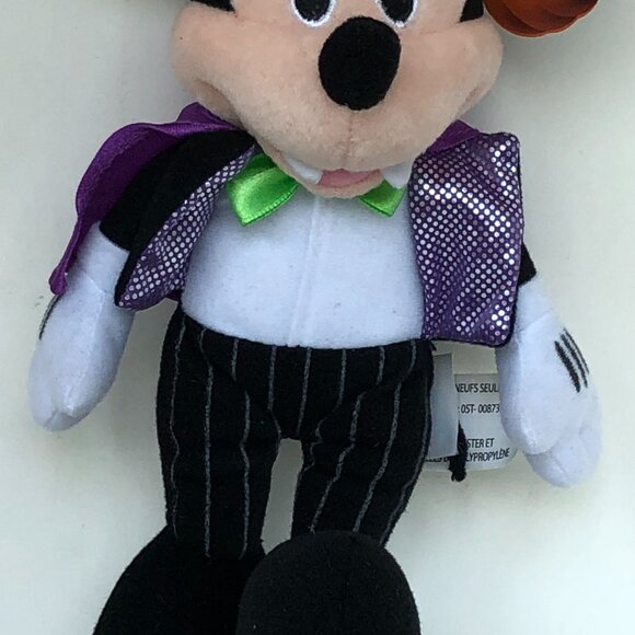 Disney Mickey Mouse New w/ Tag Halloween Vampire Plush  Toy 2+ - Picture 9 of 16